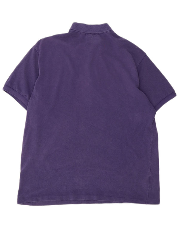 Lacoste herre klassisk pasform poloshirt størrelse 6 XL Lilla bomuld