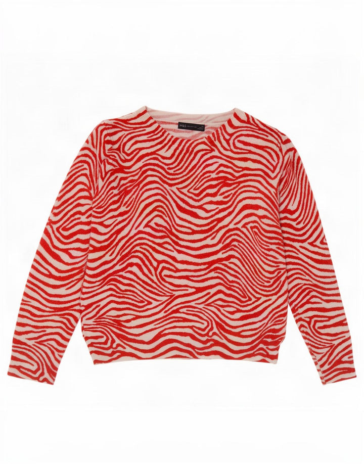 Marks & Spencer Dametrøjetrøje med rund hals DK 12 Medium Rød