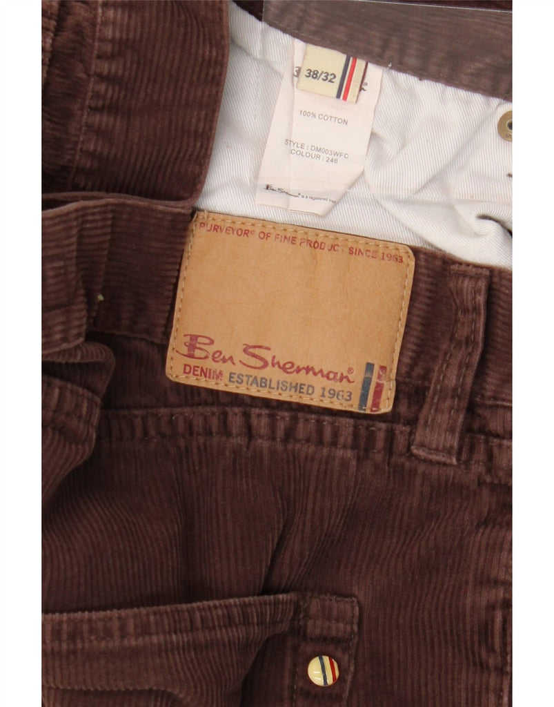 BEN SHERMAN Womens Bootcut Corduroy Trousers W38 L32 Brown Cotton Vintage Ben Sherman and Second-Hand Ben Sherman from Messina Hembry 