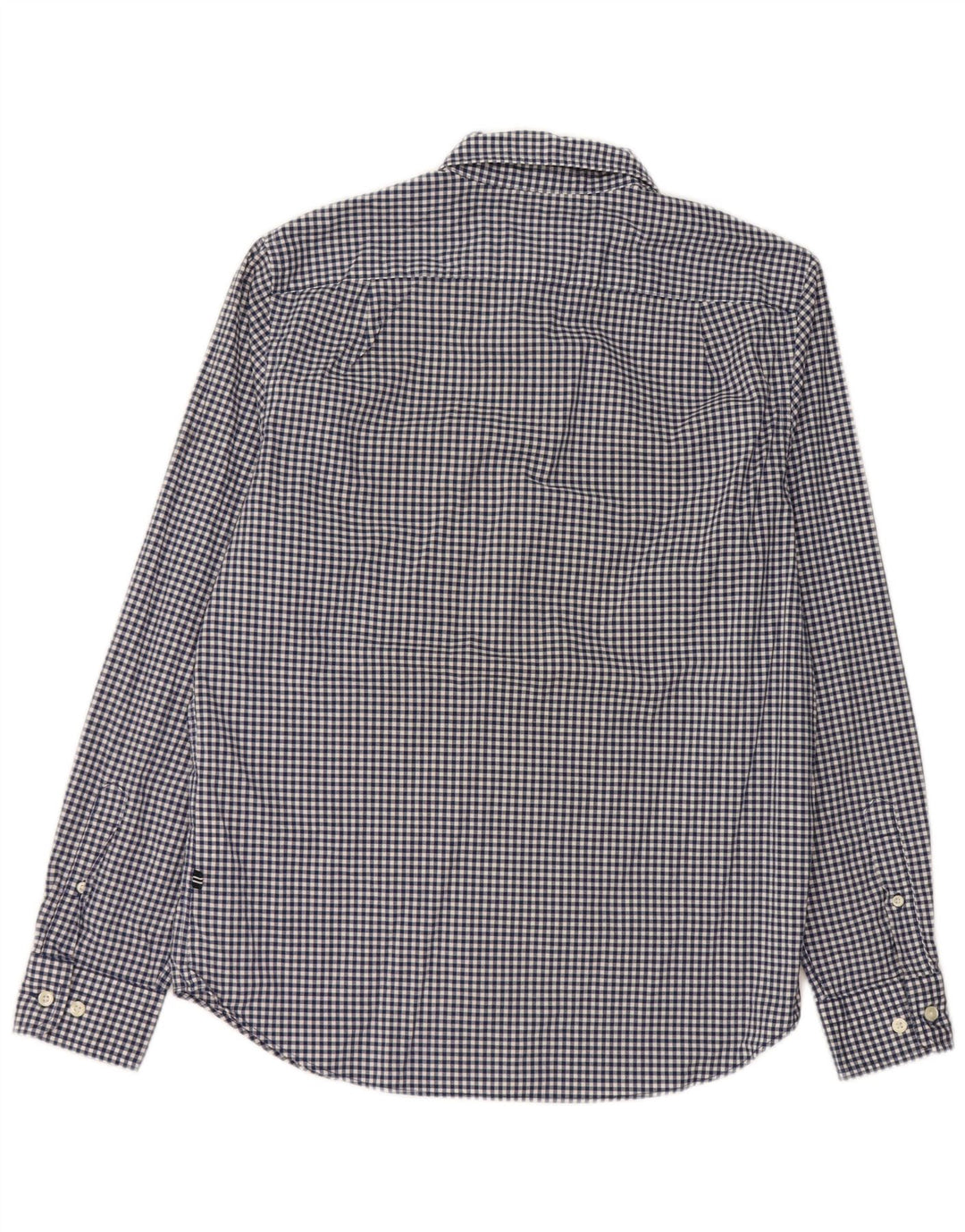 Nautica Stretch Classic Fit skjorte til mænd, lille marineblå Gingham bomuld
