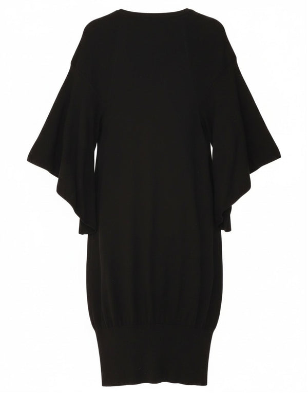 Liu Jo Womens Batwing Jumper Dress UK 10 Small Black