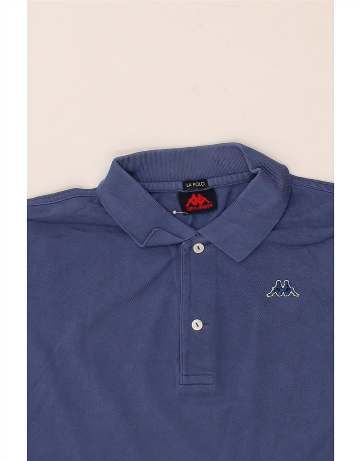 KAPPA Mens Polo Shirt Large Blue Cotton Vintage Kappa and Second-Hand Kappa from Messina Hembry 
