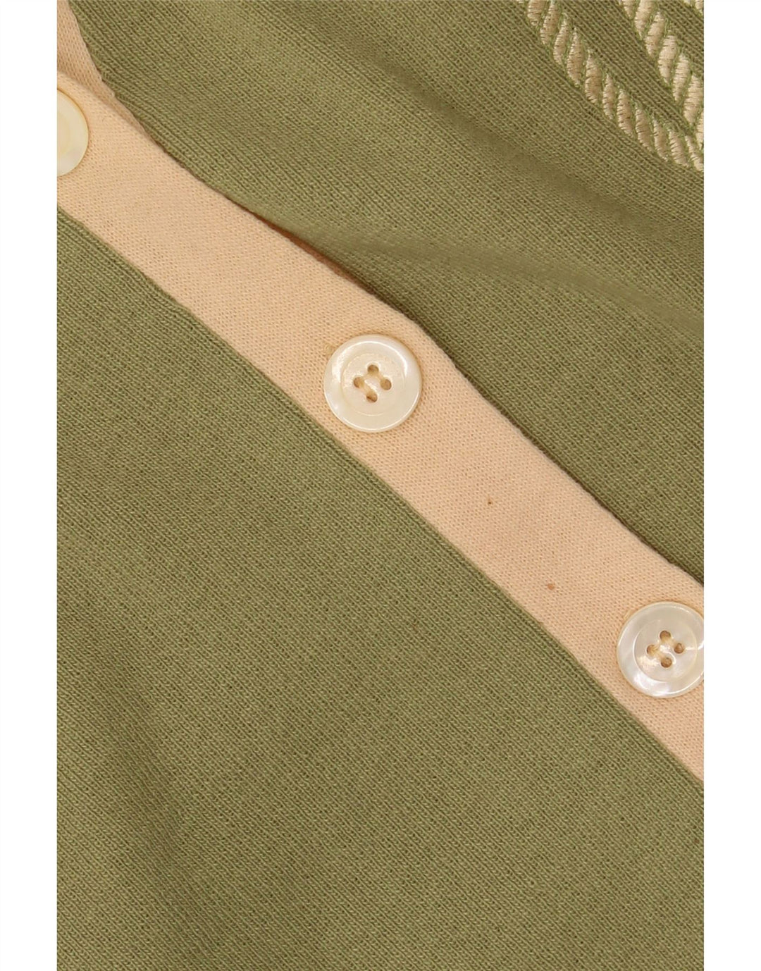 LES COPAINS Dame cardigan sweater UK 4 XS Khaki Wool