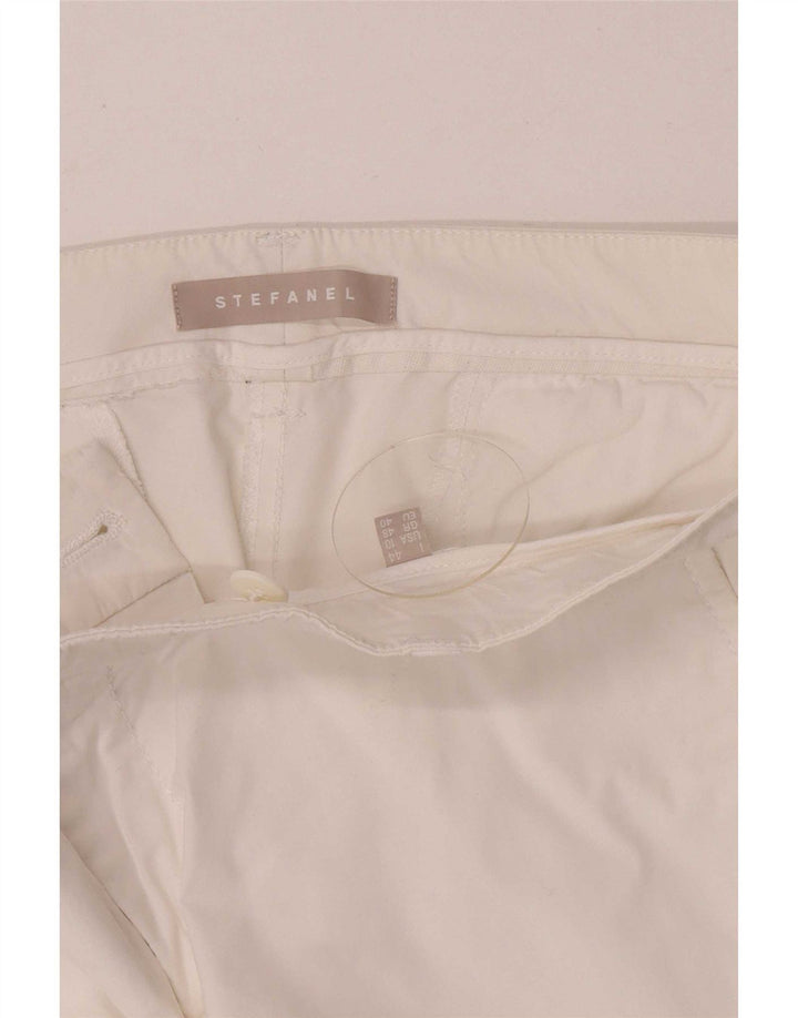 Stefanel Dame Slim Chino Bukser EU 40 Medium W42 L29 Hvid