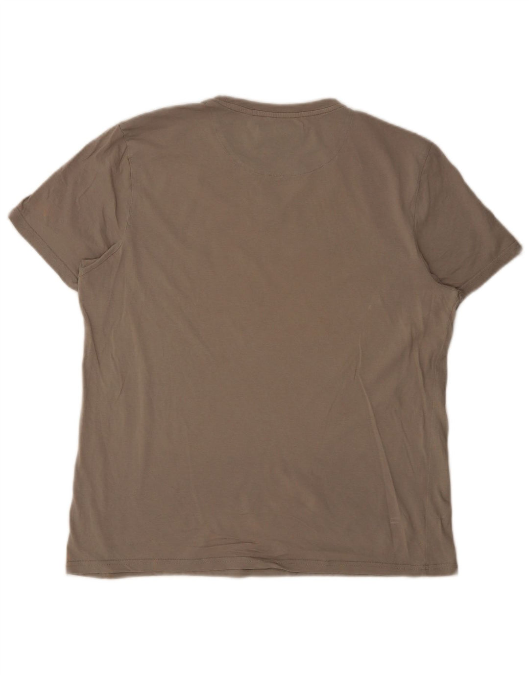 LYLE & SCOTT Herre T-Shirt Top XL Beige Bomuld