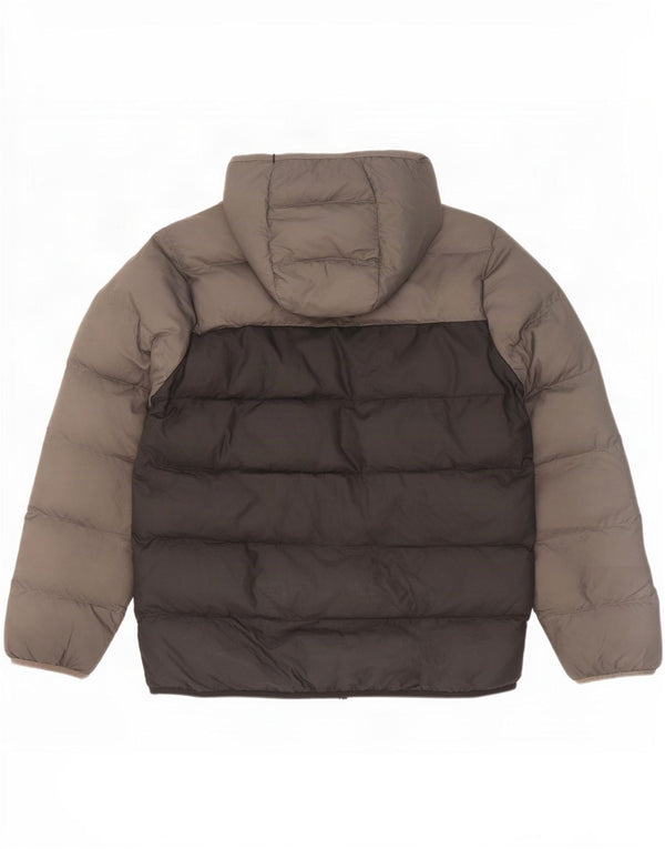Adidas Polstret hættejakke til drenge 15-16 år Grå Colourblock Polyester