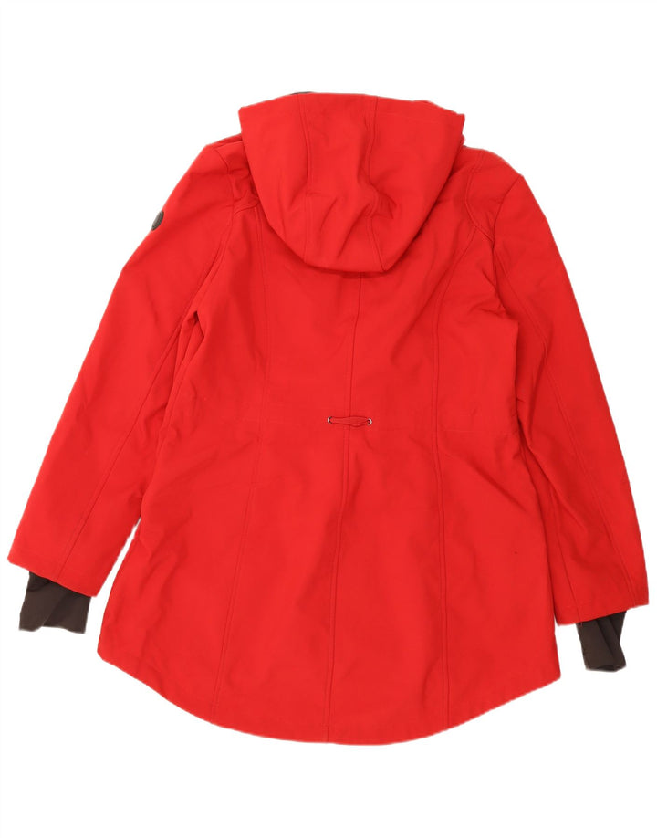 French Connection Dame Hætte Regular Fit regnjakke UK 14 Large Red