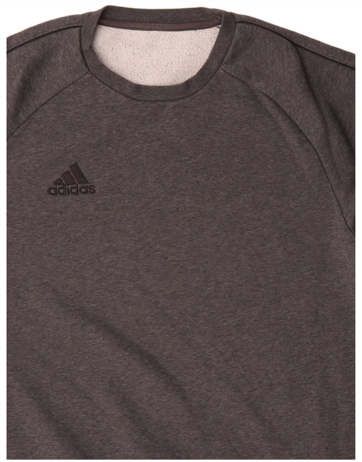 Adidas Sweatshirt til mænd, lille grå bomuld
