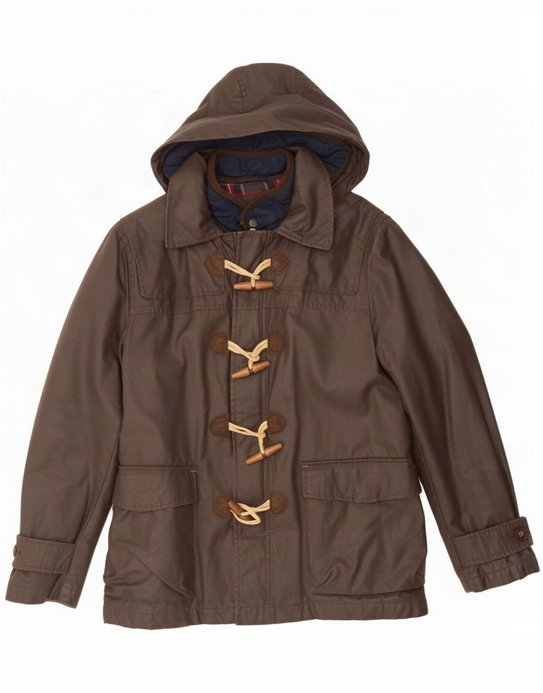 Gutteridge Herre Hooded Duffle Coat IT 48 Medium Brun