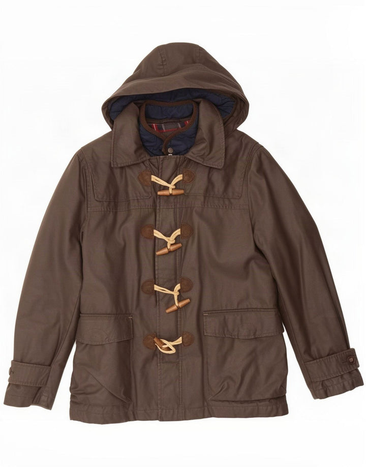 Gutteridge Herre Hooded Duffle Coat IT 48 Medium Brun