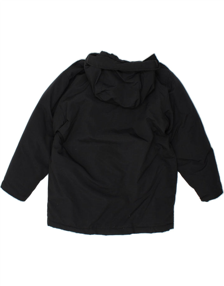 ASICS Boys Hooded Padded Jacket 12-13 Years Black Vintage Asics and Second-Hand Asics from Messina Hembry 
