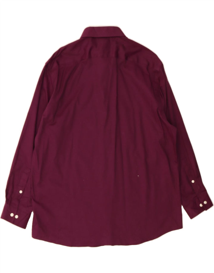 MICHAEL KORS Mens Regular Fit Shirt Size 17 1/2 XL Maroon Cotton Vintage Michael Kors and Second-Hand Michael Kors from Messina Hembry 