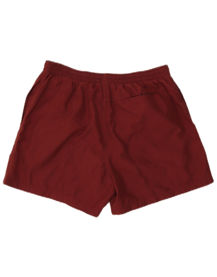 REEBOK Mens Swimming Shorts Medium  Burgundy Polyester
