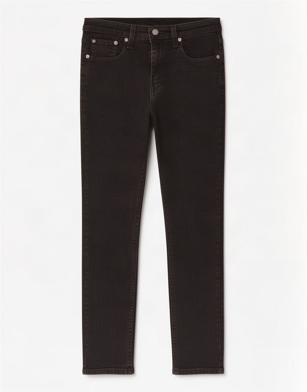 Levi's Womens 512 Slim Tapered Jeans W30 L32 Black Cotton