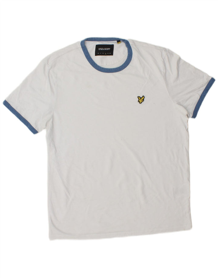LYLE & SCOTT T-shirt top til mænd Stor hvid bomuld