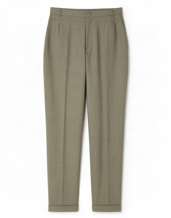Max&Co. Womens High Waist Tapered Casual Trousers UK 16 Large W32 L30 Green