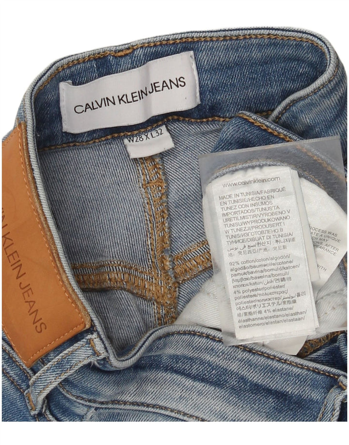 Calvin Klein Herre Slim Jeans W28 L32 Blå Bomuld