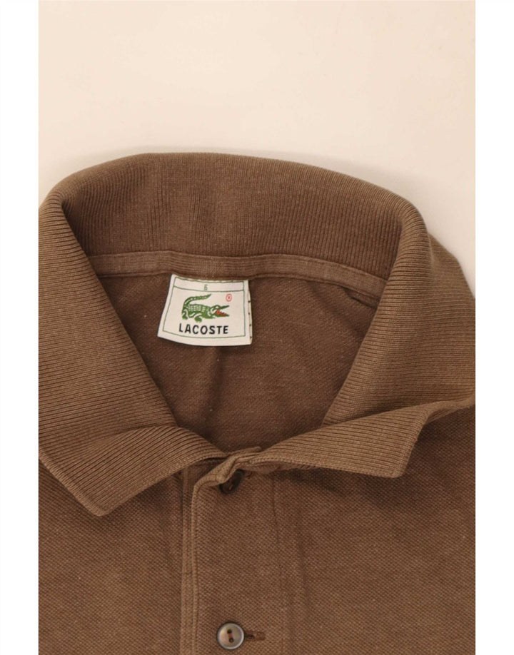 Lacoste herre poloskjorte str. 6 XL brun bomuld