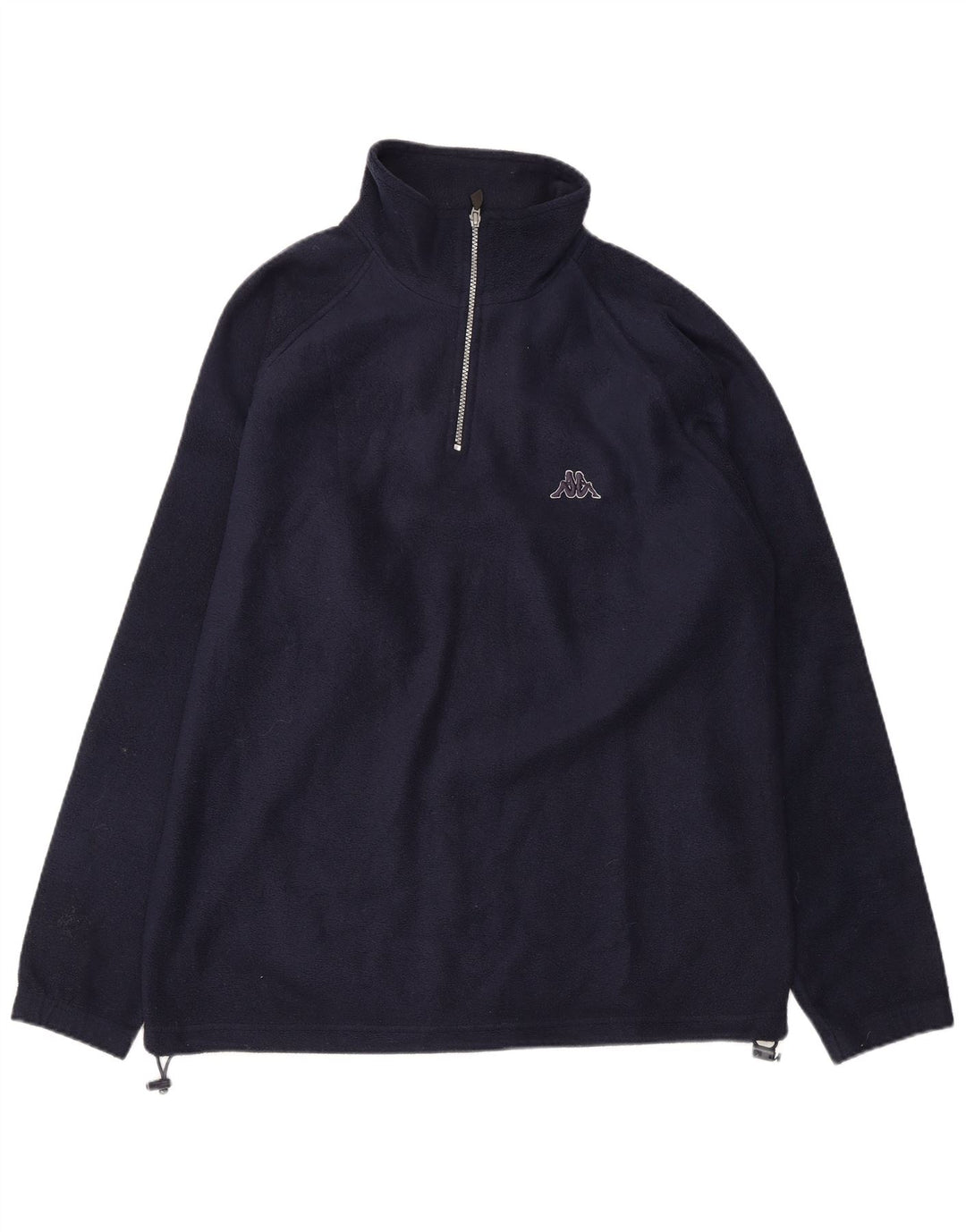 KAPPA Fleece Jumper med lynlås til mænd mellem marineblå polyester
