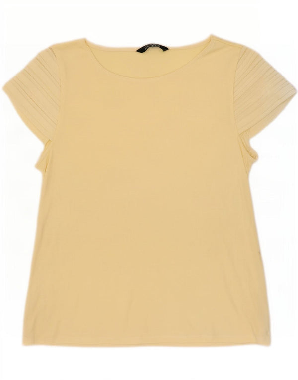 Ralph Lauren Dame T-Shirt Top UK 10 Lille Gul