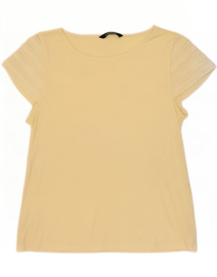 Ralph Lauren Dame T-Shirt Top UK 10 Lille Gul