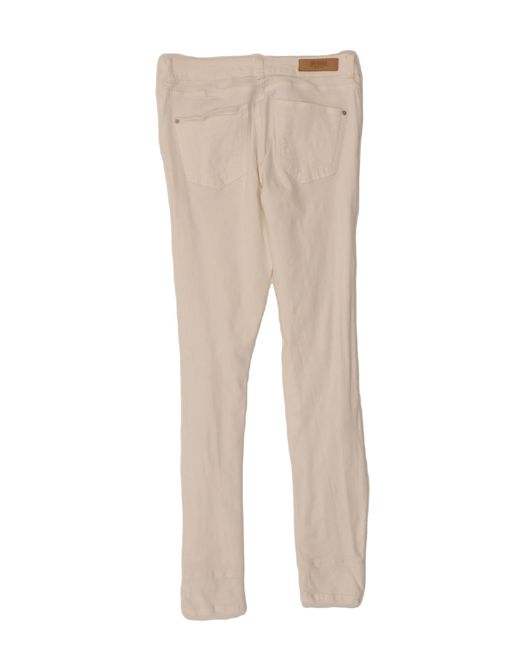 ZARA Womens Distressed Skinny Jeans W26 L29 White Cotton Vintage Zara and Second-Hand Zara from Messina Hembry 
