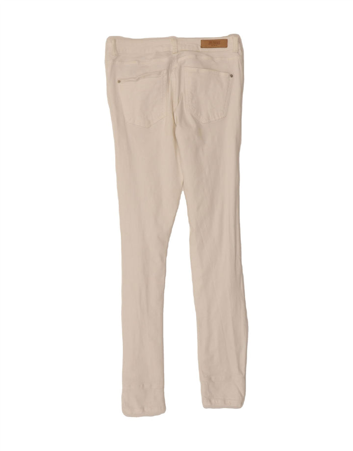 ZARA Womens Distressed Skinny Jeans W26 L29 White Cotton Vintage Zara and Second-Hand Zara from Messina Hembry 