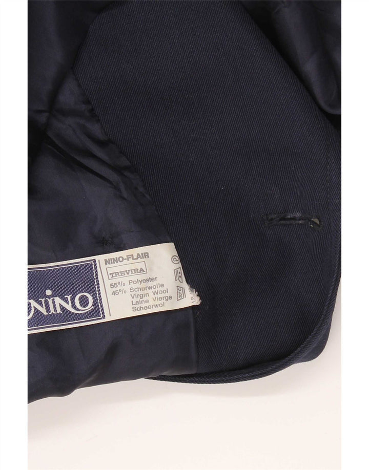 NINO dobbeltradet frakke til kvinder UK 10 Lille marineblå polyester