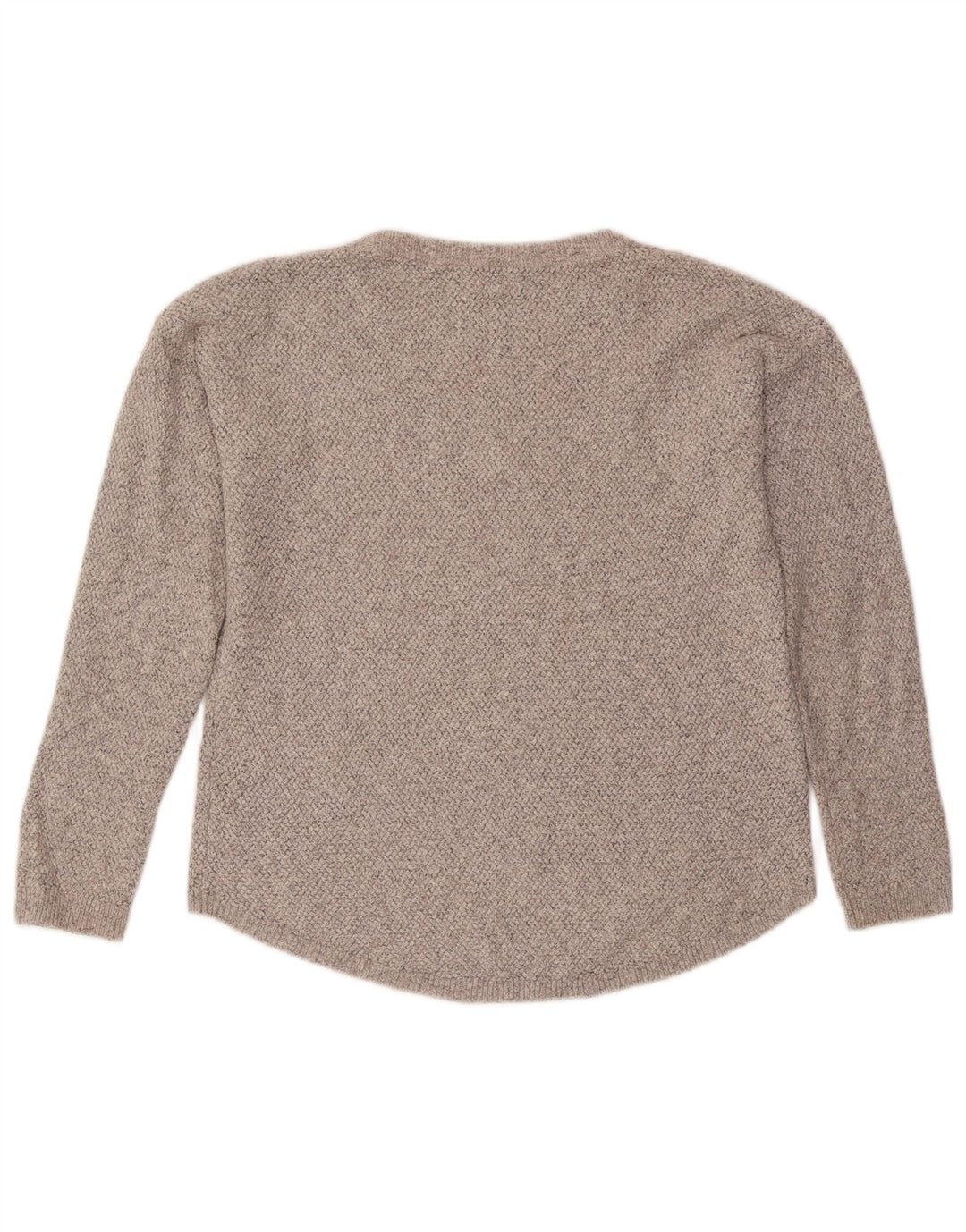 Fat Face Dame Oversized Boat Neck Jumper Sweater UK 10 Small Grey Bomuld