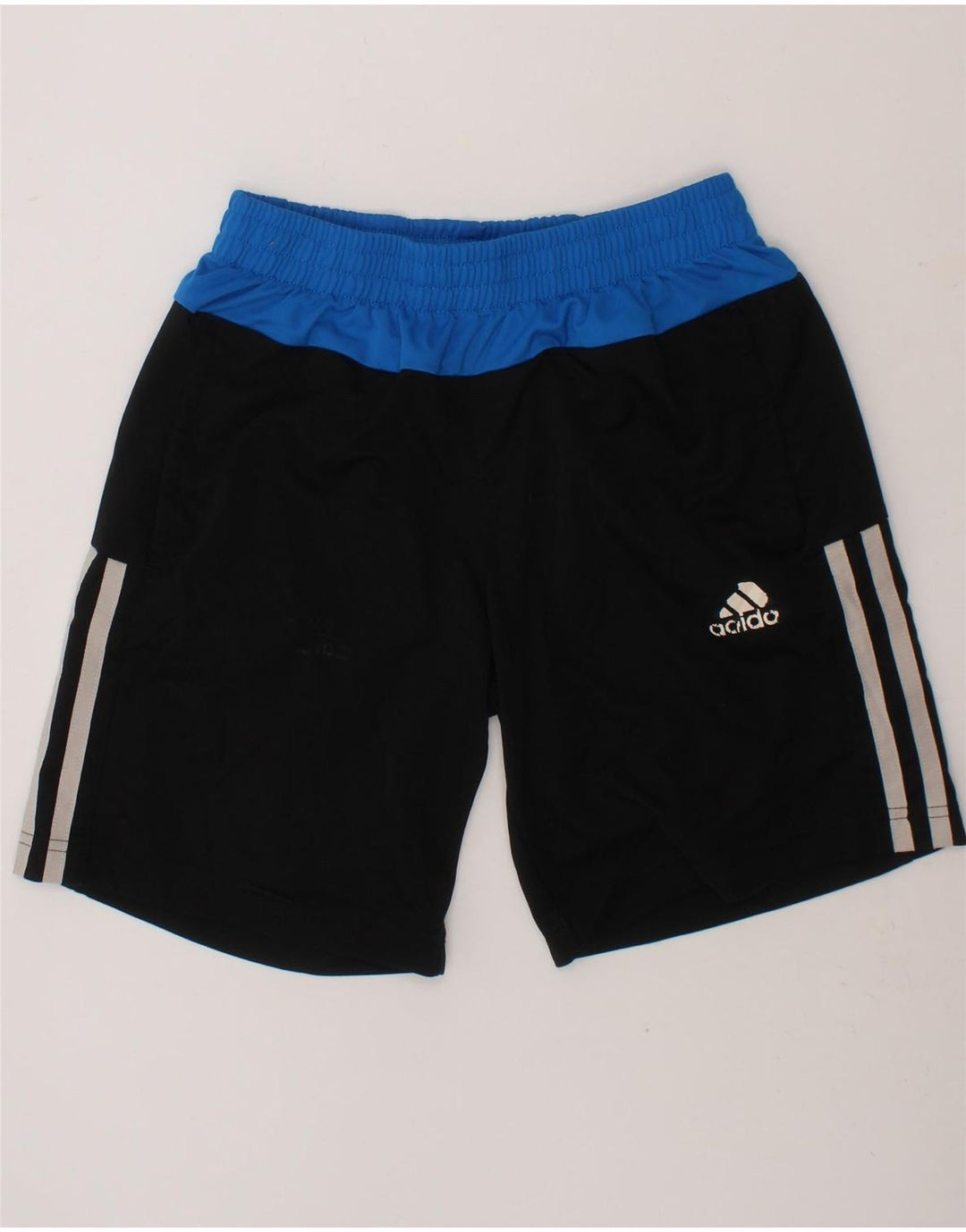 ADIDAS Boys Climalite Sport Shorts 9-10 Years  Black Colourblock Polyester Vintage Adidas and Second-Hand Adidas from Messina Hembry 