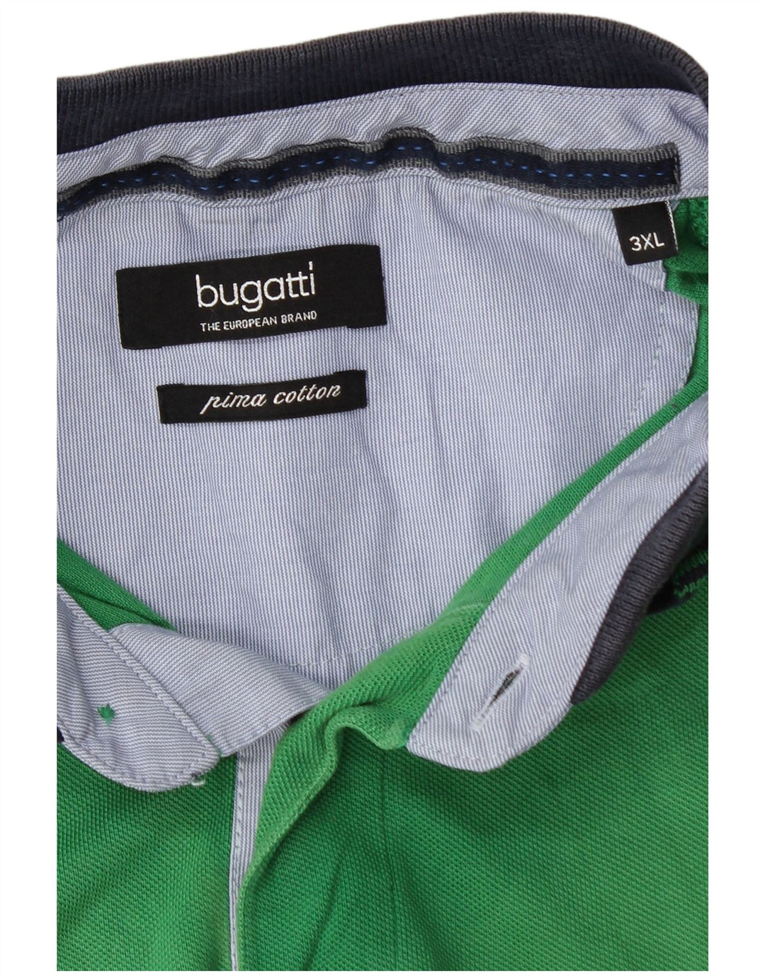 Bugatti herre poloshirt 3XL grøn bomuld