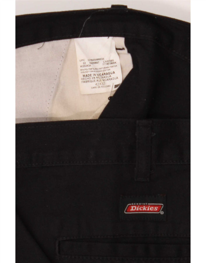 Dickies Straight Chino-bukser til mænd W42 L32 Sort polyester