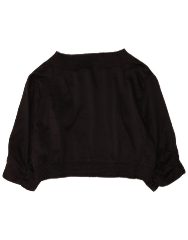 Marks & Spencer Womens Autograph Kortærmet Bolero Top UK 18 XL Sort
