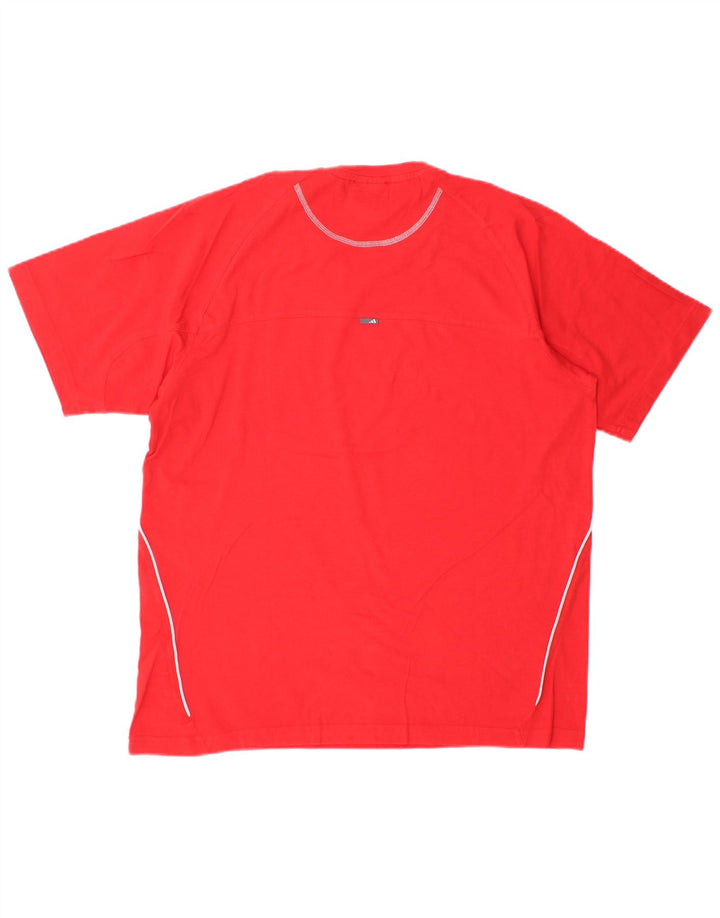 Adidas Herre T-Shirt Top Stor Rød Bomuld