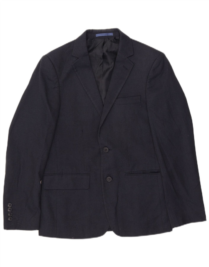 Marks & Spencer Herre 2-knaps Slim Fit Blazer Jacket UK 36 Small Navy Blue