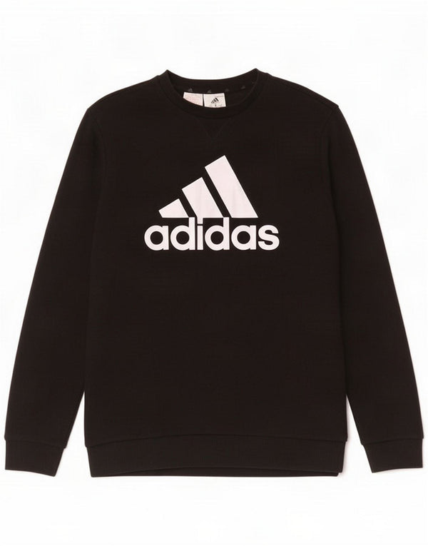 Adidas Grafisk Sweatshirt-trøje til drenge 15-16 år Sort bomuld