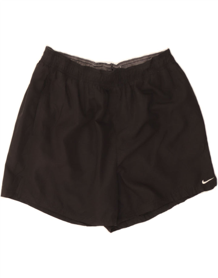 NIKE Womens Sport Shorts UK 14 Large Black Polyester Vintage Nike and Second-Hand Nike from Messina Hembry 