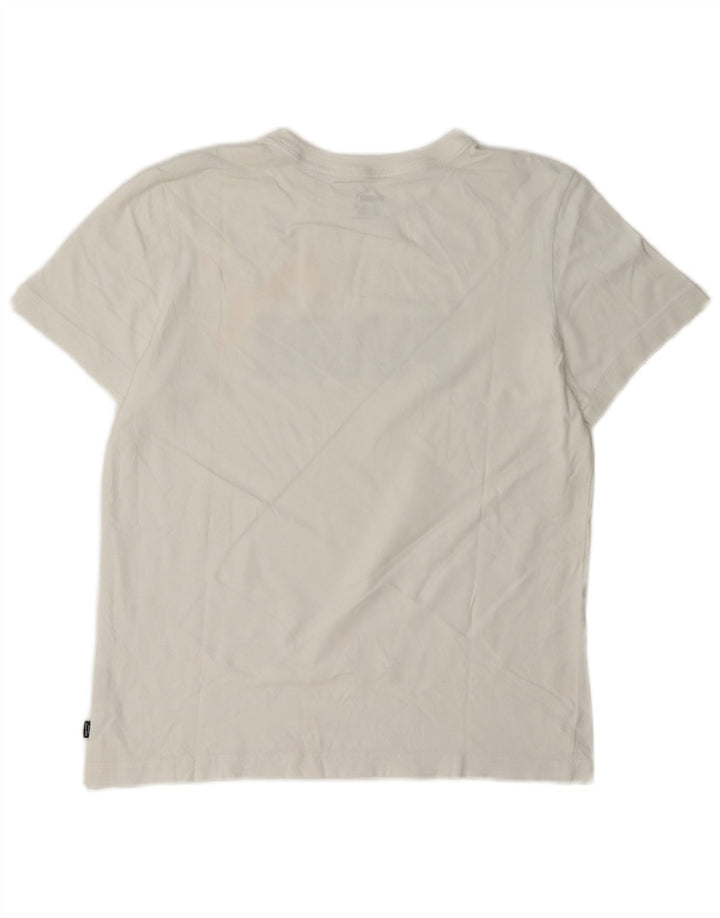 Puma Boys Grafisk T-Shirt Top 15-16 år Hvid