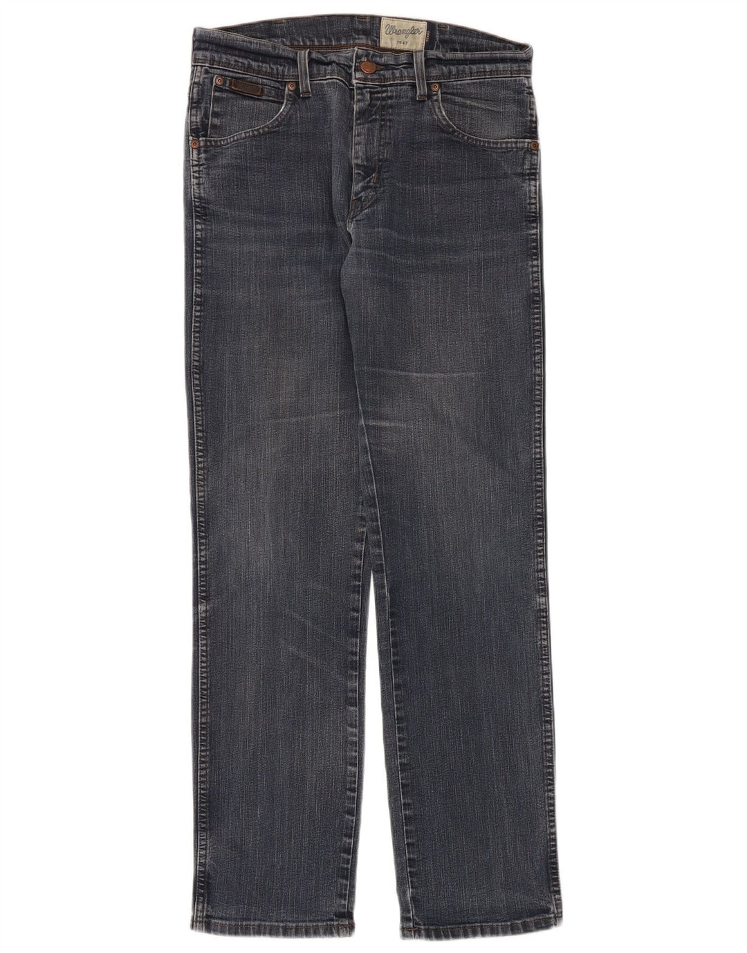 WRANGLER Herre Texas Stretch Straight Jeans W32 L32 Blå Bomuld