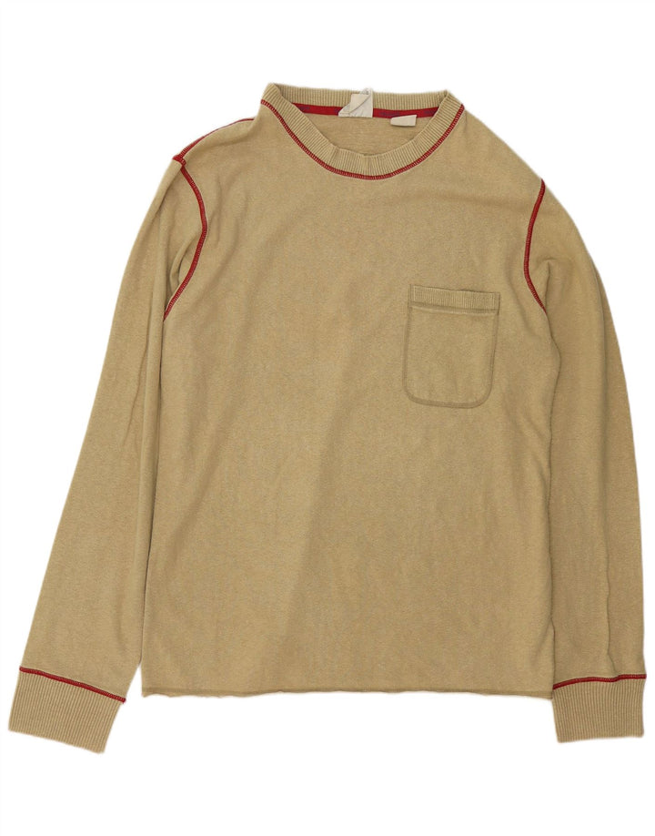 Timberland Herre Crew Neck Jumper Sweater XL Beige Hamp
