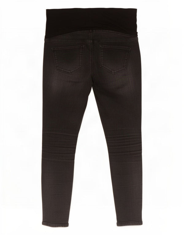 Topshop Womens Joni Skinny Jeans W32 L27 Black Colourblock Cotton