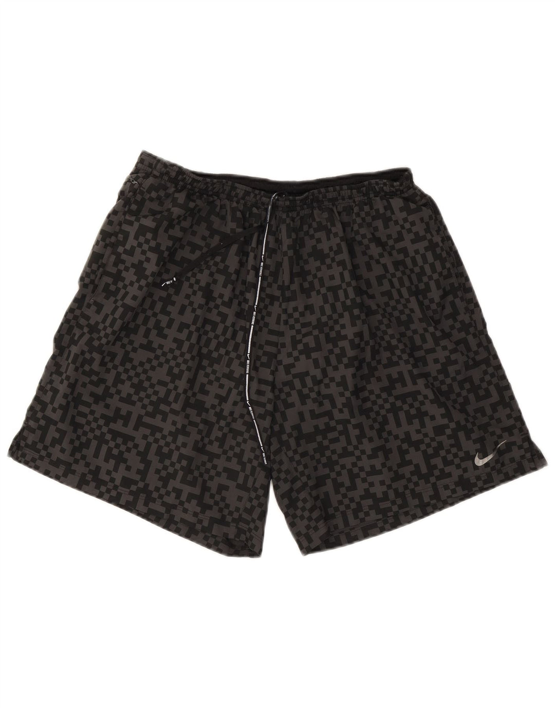 Nike Herre Dri Fit Sportshorts XL Sort Geometrisk Polyester