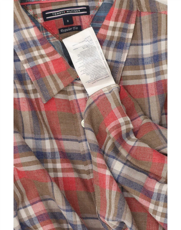 Tommy Hilfiger Dame Flanellskjorte US 8 Medium Flerfarvet Ternet