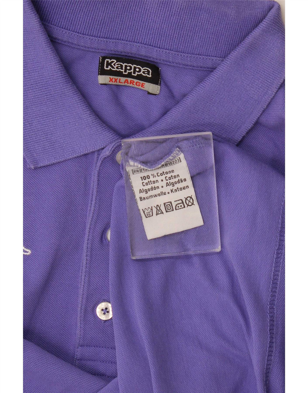 Kappa herre poloskjorte 2XL marineblå bomuld