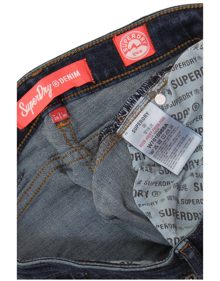 SUPERDRY Dame Bootcut Jeans W28 L30 Blå Bomuld