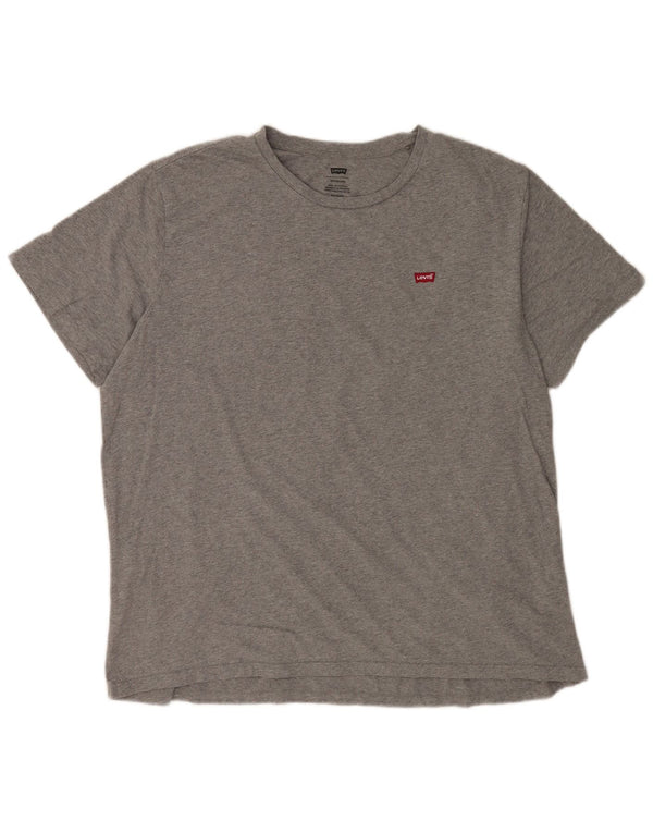 Levi's Herre Standard T-Shirt Top XL Grå Bomuld