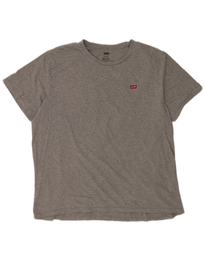 Levi's Herre Standard T-Shirt Top XL Grå Bomuld