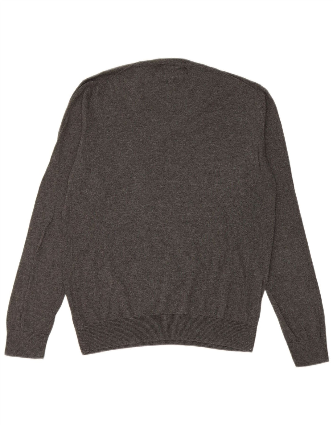 Zara Herre V-hals sweater Medium Grå Silke