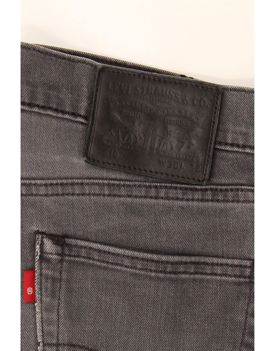 LEVI'S Mens 510 Skinny Jeans W30 L32 Grey Cotton Vintage Levi's and Second-Hand Levi's from Messina Hembry 