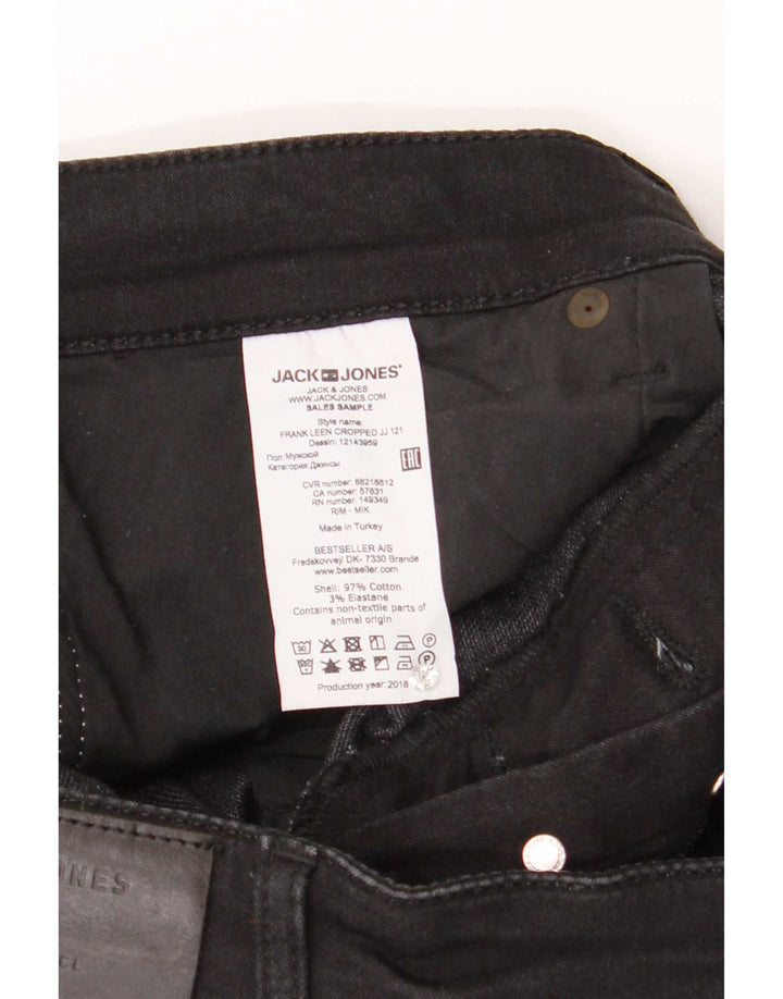 Jack & Jones Straight Jeans til mænd W34 L27 sort bomuld